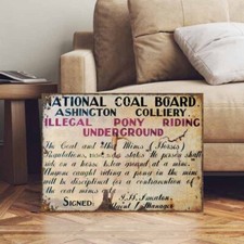 Vintage Style NCB COAL BOARD