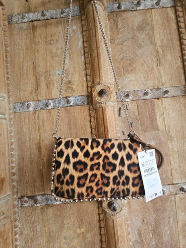 Zara leopard bag with - zara,