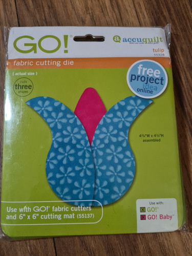 Accuquilt tulip fabric - go!,