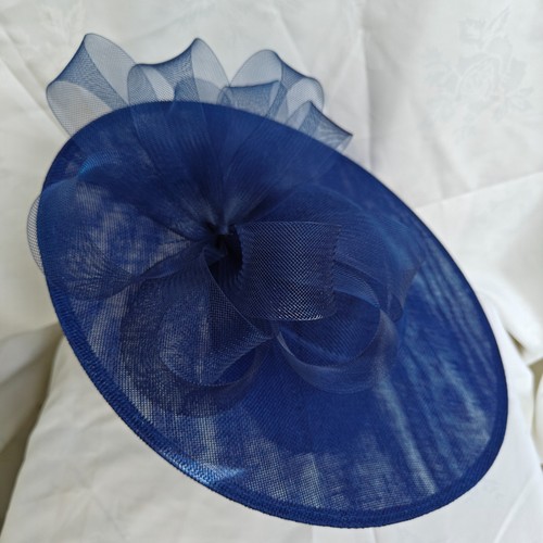 Royal blue flower wide brim - flower,