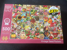 The Works Corner Piece Jigsaw 500 pieces Vintage Seed Packets 2024 Brand new