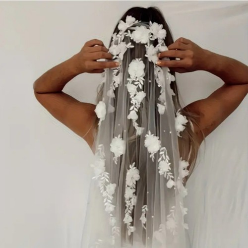 Ivory cathedral wedding veil - cathedral,