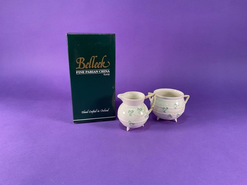 Belleek shamrock sugar cream - shamrock,