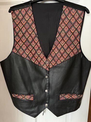 Men black leather - black,