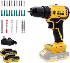 Yellow Cordless Lithium Drill