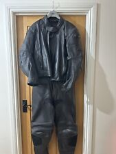 Hein Gericke MotorBike Black Leather Jacket 40 + Trousers  38 Pre Owned