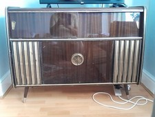 Bluespot /Blaupunkt Radiogram Sideboard Record Player With Cocktail Drinks Cabin