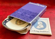 Vintage; Wedgewood Bone China 'Runnymede Blue' Soap Dish