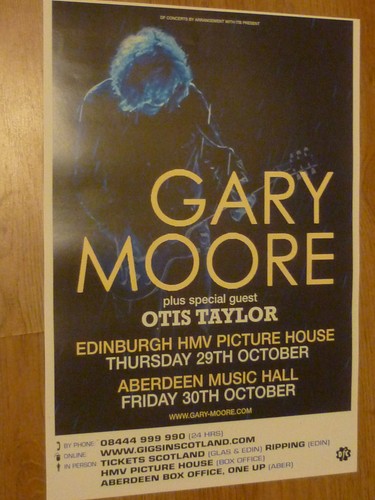 Gary moore concert poster - concert,