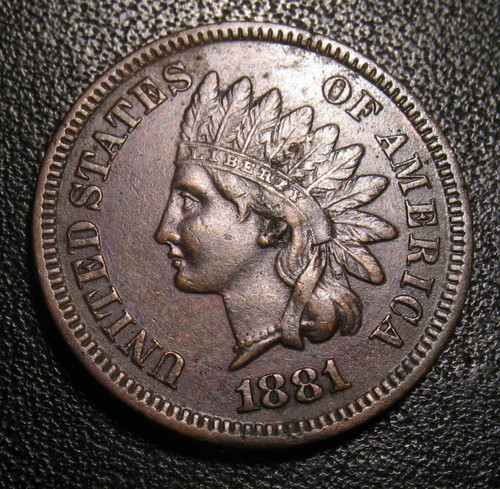 Old coins 1881 indian - old,