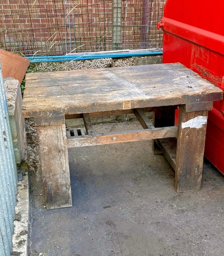 Railway sleeper table wooden - railway, table.