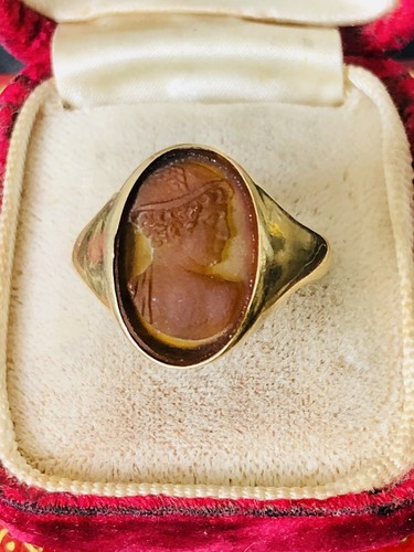 Antique vintage 18ct gold oval - antique,