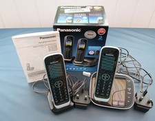 Panasonic Digital Cordless Phone Answering System 2 x Handsets Fantastic Cond.