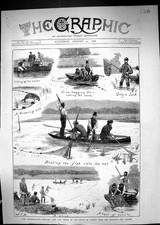 Old 1878 Fishing Fish Preservation Netting Carp Tench Ponds Bushey Pa Victorian