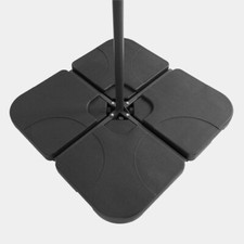 4 Pack Cantilever Parasol Base, Weather Resistant, 50 x 50 Separate, 100 x 100
