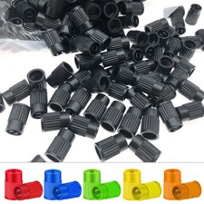 4-Pack Car Wheel Tire Valve Caps – Plastic Dust Cover Caps Universal Fit