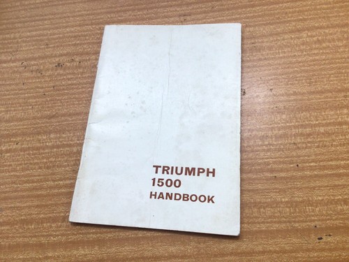 Triumph 1500 fwd handbook - triumph, 1970