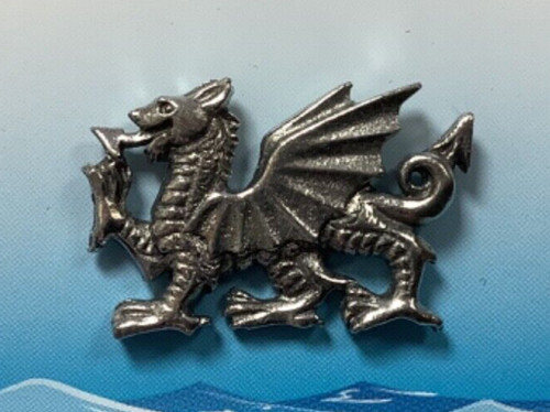 Welsh dragon silver pewter - welsh,