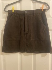 ASOS Corduroy Skirt Brown Size