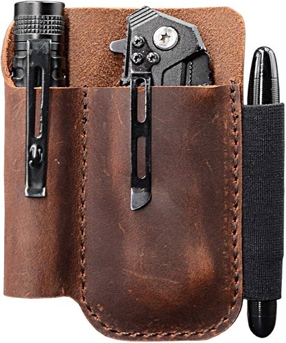 Edc leather knife sheath - edc,
