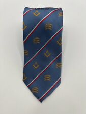 Masonic Square And Compass Light Blue Tie Handmade Masonic Lodge Gift Tie