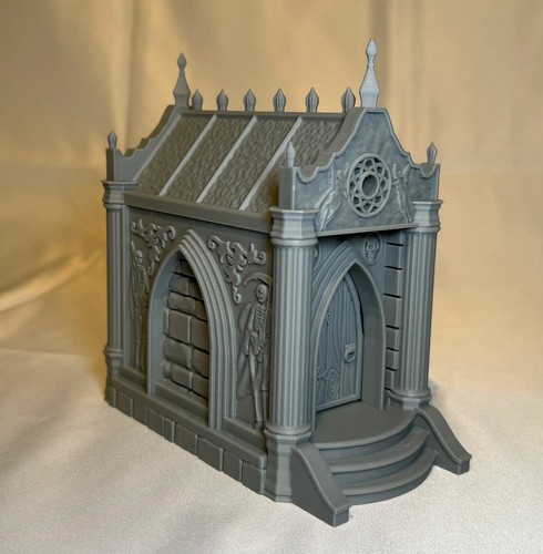 Mausoleum graveyard tabletop - mausoleum,