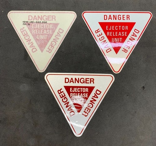 Aircraft danger triangle label - aircraft,