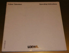 LOEWE COLOUR TV OWNERS MANUAL ( 57409-70 , 57410-70 )