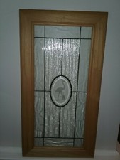 Flamingo Etched Leaded Glass