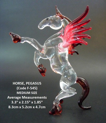 Murano style glass pegasus - style,