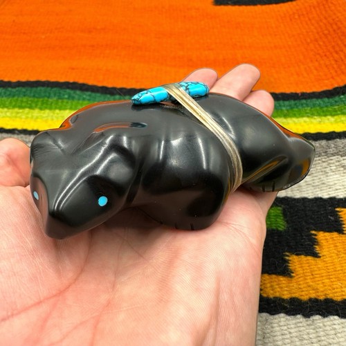 Vtg native american - zuni, jet