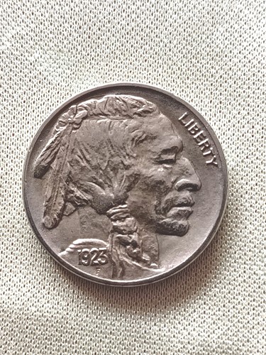 1923 five cents buffalo - five,