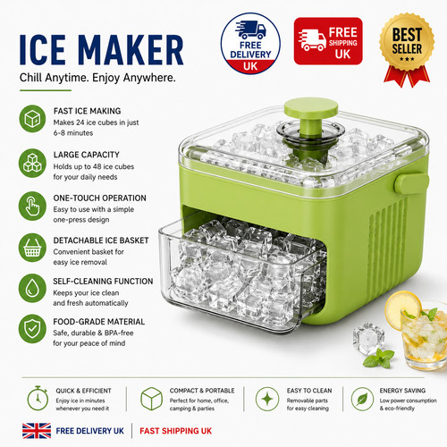 Portable ice maker machine - portable,