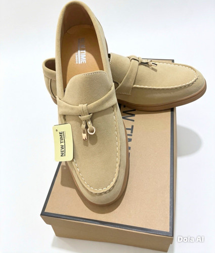 Men beige suede slip on - men’s,