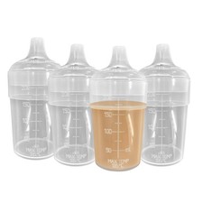 Wide/Narrow 2 & 4 Pack Feeding Beakers Autoclavable Microwave Safe Spill-Proof