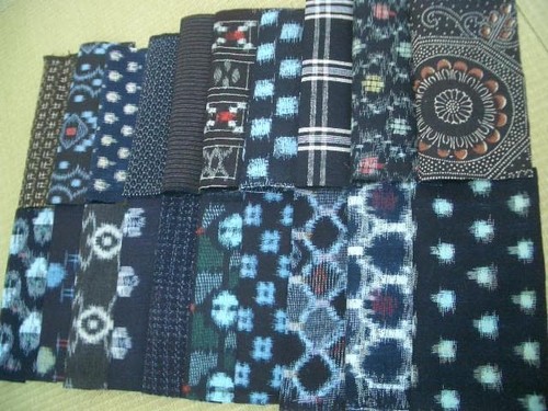 Antique japanese cotton kasuri - japanese,