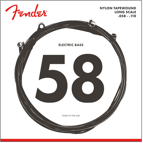 Fender black nylon tapewound - fender,