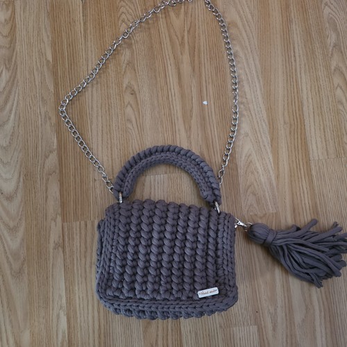 Handmade grey crocheted - handmade,