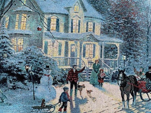 3x2 vintage french winter - ft,