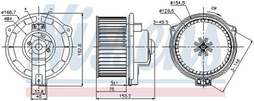 87107 nissens interior blower - 87107,