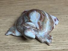 Onyx Carved Turtle Tortoise Figurine To Bring Prosperity Vintage Hand made