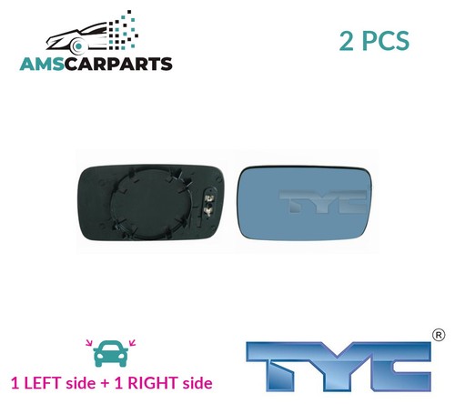Rear view mirror glass - view, pair
