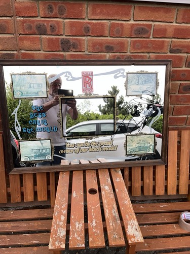 Large rolls royce wood framed - rolls,