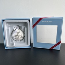 Wedgwood Holly Bauble Christmas Tree Decoration Ornament