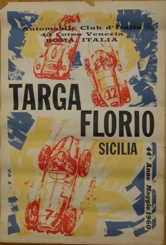 Florio plate 1960 porsche - porsche, 718