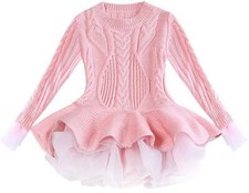 New Girls Knitted Jumper Dress