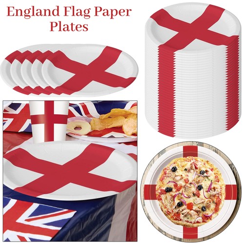 Paper plates england flag - plates,