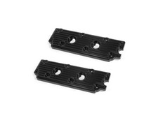 Engine valve covers SET OF 2 billet alloy BLACK UPPER. Porsche 964 96410511503