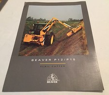 BEAVER P12 & P15 Hedgecutter Flail Hayter Original 1980s Vintage Sales Brochure
