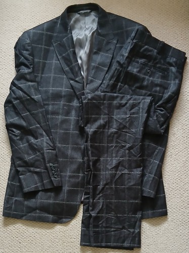 Mens moss london grey check - london,
